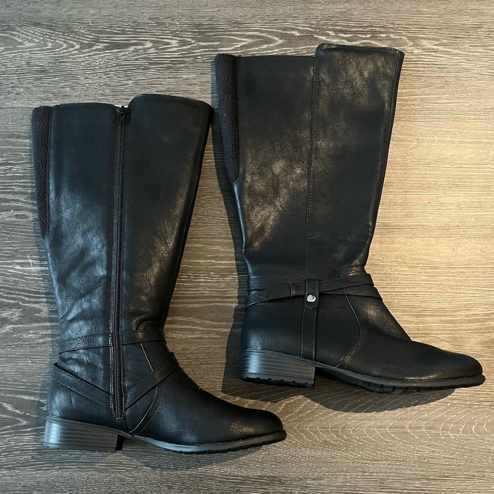 NWT | LifeStride | Xtrovert Wide Calf Riding Boot | Black | 9W-WC - Picture 2 of 4